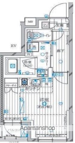 新宿区下落合のマンションの間取り