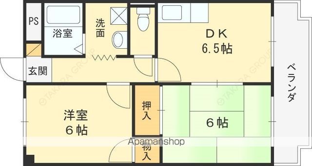 カルム東大阪の間取り写真