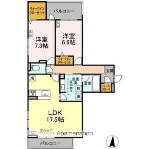 セレスティア檀溪通の間取り写真