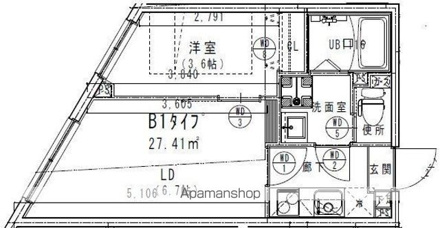 【ＪＶＣ　ＲＥＳＩＤＥＮＣＥ　ＯＪＩの間取り】