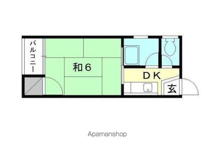 ブランドール松前町[1R/17.82m2]の間取図