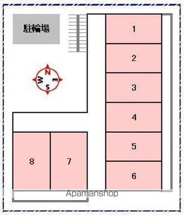 ブリランテ中村[1K/18.3m2]の配置図