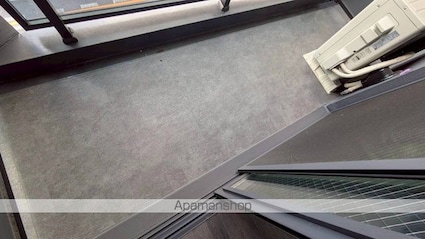 ｔｈｅ　ｔｒｉａｓ　ｋａｓｈｉｗａ[1K/20.2m2]のバルコニー