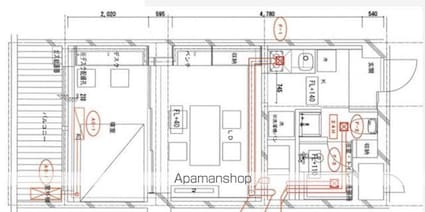 東京都渋谷区千駄ヶ谷３丁目[1DK/32.79m2]の間取図