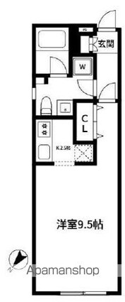 ｏｍｏｃｉ　ｄ’　ｓｕｇｉｎａｍｉｗａｄａ[1K/30.11m2]の間取図