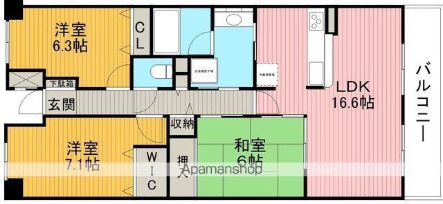 モンセーヌ蛍池ステーションサイドの間取り写真