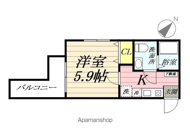 SHOKEN VILLA横浜尻手の間取り写真