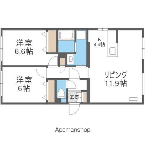 グランメール円山の間取り写真