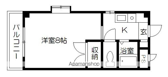 サザンクロス白川の間取り写真