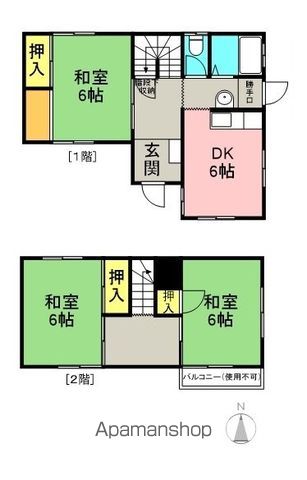 【芥見大般若戸建の間取り】