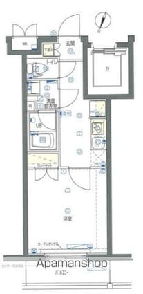 Ｂｏｎｄｓ　Ｔｅｒｒａｃｅ　石神井公園[1K/25.6m2]の間取図