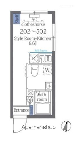 板橋区本町のマンションの間取り