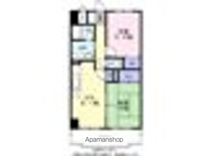 エクセラン東松戸[2DK/46.65m2]の間取図