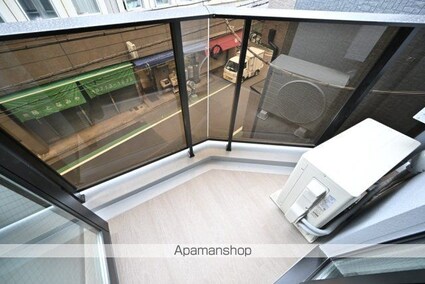 東京都目黒区東山２丁目[1K/25.44m2]のバルコニー