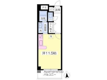 シエロアズール[1R/33m2]の間取図
