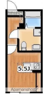 Ａｍｂｉｔｉｏｎ備後西[1R/17.21m2]の間取図