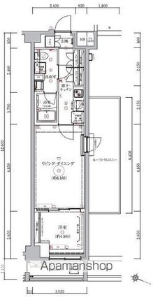 ベルシード板橋本町プレミアⅡ[1LDK/37.56m2]の間取図