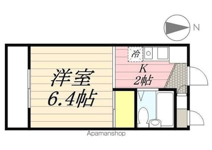 ＮＳパレス[1K/19.52m2]の間取図