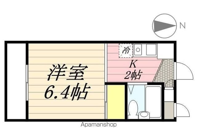 ＮＳパレス[1K/19.52m2]の間取図