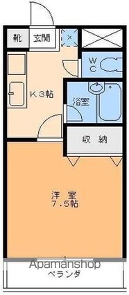 Ｓｅｌｅｎｅ壱番館[1K/25.53m2]の間取図