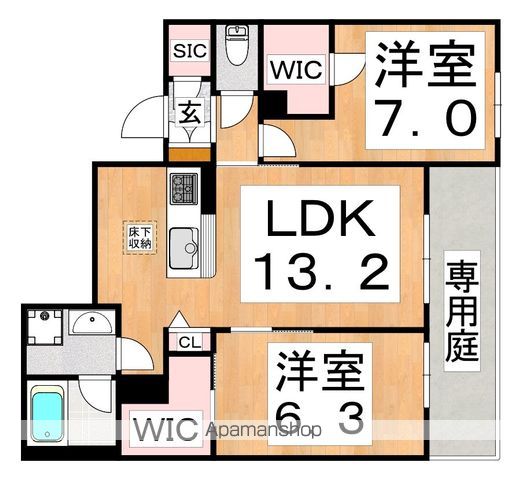 シャルールメゾンの間取り写真