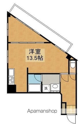 武蔵野ヒルズ[1LDK/46.44m2]の間取図