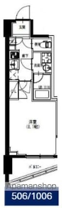 ＳーＲＥＳＩＤＥＮＣＥ曳舟[1K/26.38m2]の間取図