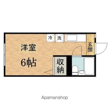 スチューデントパレス多摩センター[1R/17.39m2]の間取図
