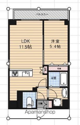 ＲＩＤＧＥ王子神谷[1LDK/40.2m2]の間取図
