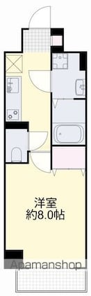 ＴＲＩＮＩＴＹ[1K/28.36m2]の間取図