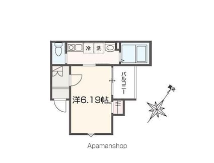 ＭＥＬＤＩＡ東青梅[1LDK/32.15m2]の間取図