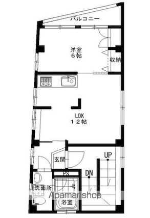 ヴェリエーロ中板橋[1LDK/40m2]の間取図