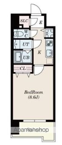 SーRESIDENCE六ツ門ABREASTIIの間取り写真