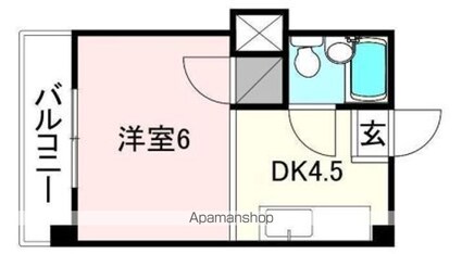 ＤＡＩＫＹＯ．ＢＬＤ．[1DK/24m2]の間取図
