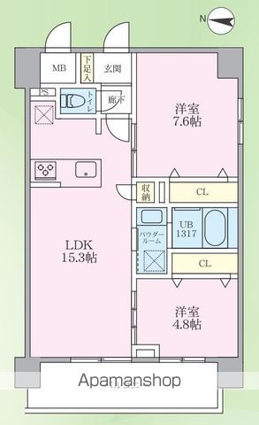 東京スカイツリー・業平1丁目計画 普通賃貸借の間取り写真