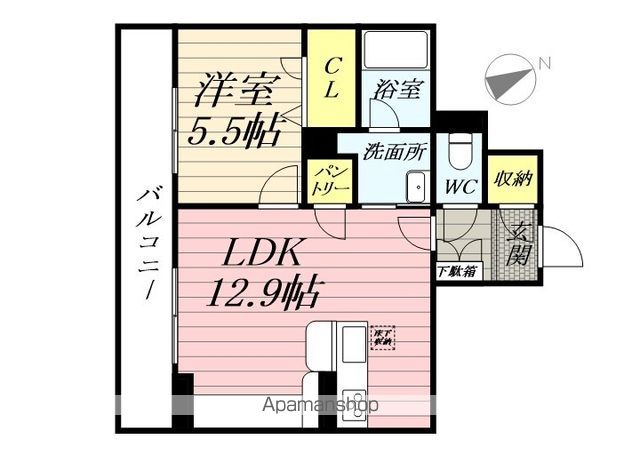 シャーメゾン成田町の間取り写真