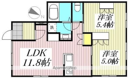 メゾンイガラシ[2LDK/48.31m2]の間取図