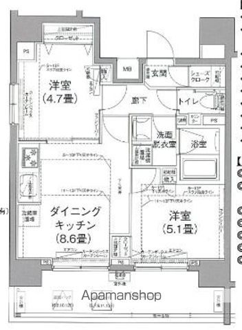 アイル秋葉原ノースドゥーエの間取り