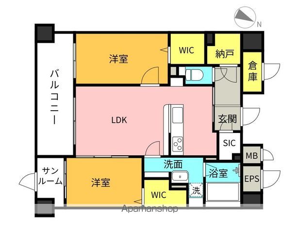 ブルースカイ平原の間取り写真