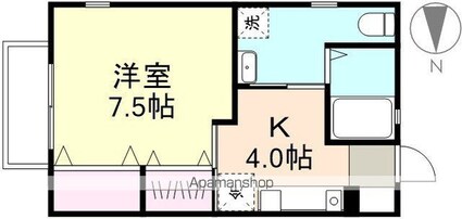 みのりⅡ[1K/31.05m2]の間取図