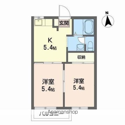フォルツァ[2K/35m2]の間取図