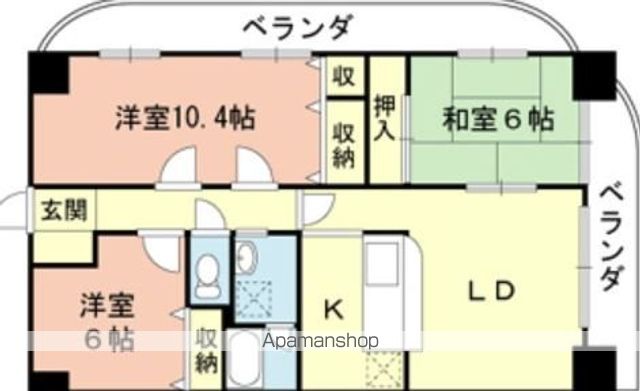 和歌山市狐島のマンションの間取り