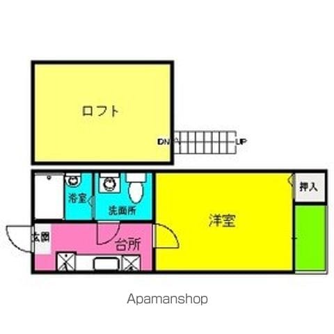 福岡市空港線 室見駅 徒歩7分 2階建 築19年の間取り写真