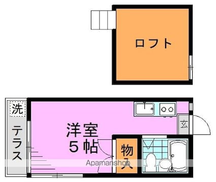 東京都杉並区成田東４丁目[1R/11.85m2]の間取図
