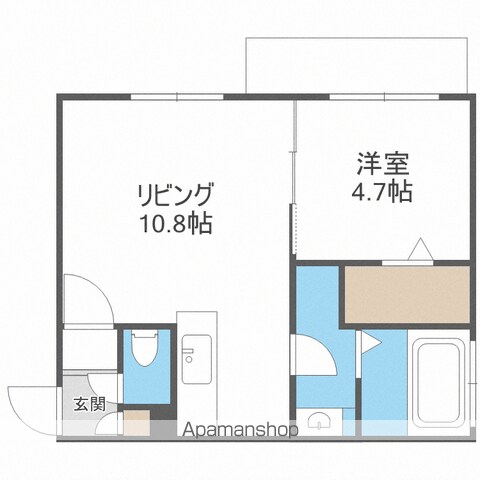 AXISーWILL 東札幌STA.(アクシスウィル東札幌ステーシの間取り写真
