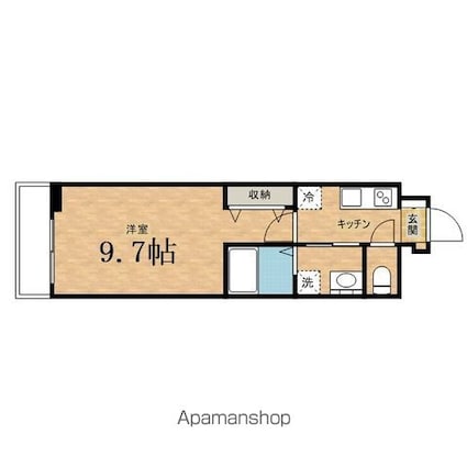 セグロ　３５８[1K/28.87m2]の間取図
