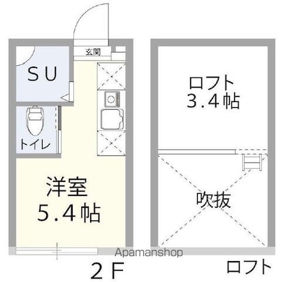 東京都中野区弥生町４丁目[1R/11.36m2]の間取図