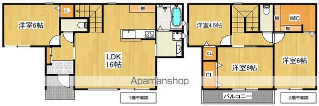 【砂川町８丁目戸建Ｂの間取り】