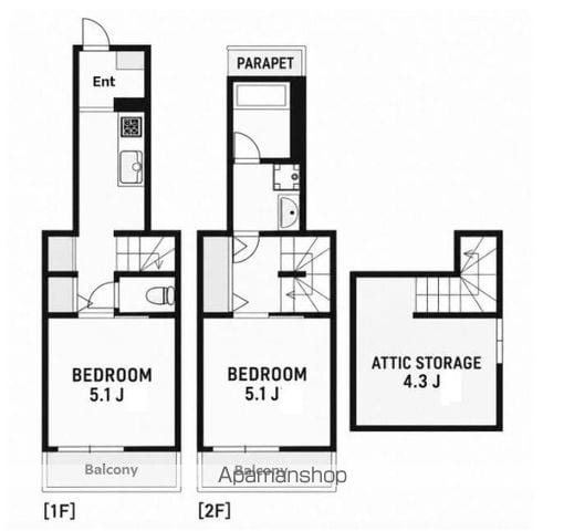 WOODCREST国立RESIDENCEの間取り写真