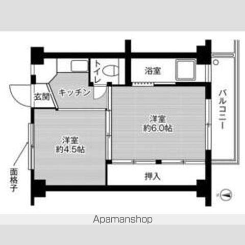 ビレッジハウス牛山4号棟の間取り写真